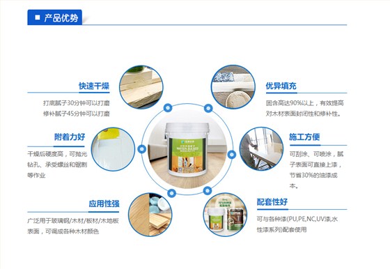 汉林水性修补腻子