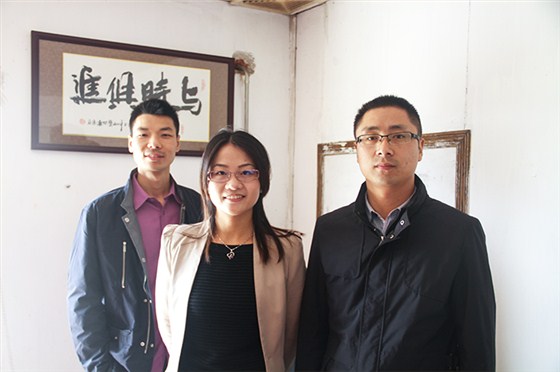 中国建材网来访汉林腻子生产工厂